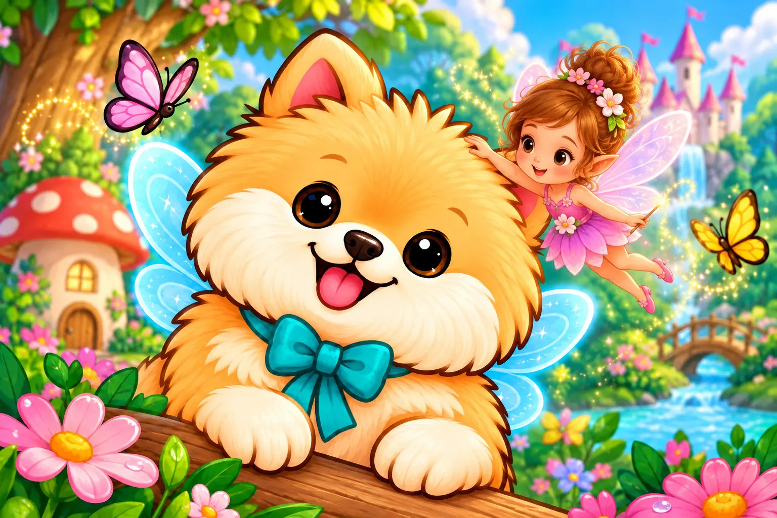 Mimi in Fairyland storybook coloring book