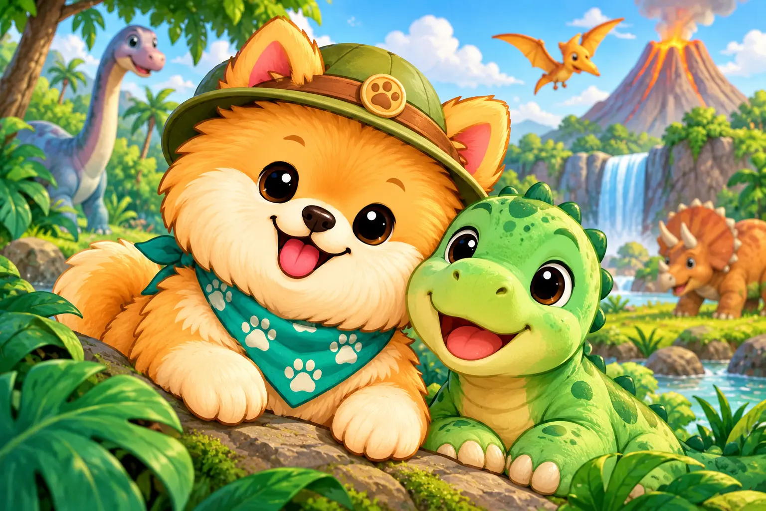 Mimi's Dinosaur Adventure coloring book storybook